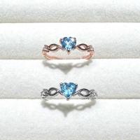ราคา แหวนเงินแท้ 925 ฝังพลอยบลูโทปาสหัวใจขนาด 5 มิล บ่าข้างเพชร cz น่ารักมากๆๆค่ะ (29632229164)