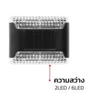 ราคา ไฟระยิบ โคมไฟติดผนัง ไฟ LED ติดผนัง ไฟติดกำแพง โซล่าเซลล์สวน ไฟตกแต่ง เปิด-ปิด อัตโนมัติ ใช้พลังงานแสงอาทิตย์ 2LED (41106717075)