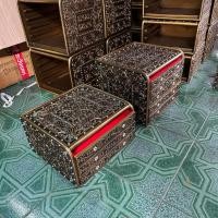 ราคา กล่องใส่พระกล่องเครื่องประดับ 2ขนาดไม้จามจุรี เดินเส้นทำเก่าแบบโบราณ กล่องวินเทจ (26361986925)