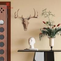 ราคา [UsusexaMY] หัวสัตว์ตกแต่งผนังตุ๊กตาสัตว์หัวแกะประติมากรรมผนังสําหรับ Yard (46650896411)