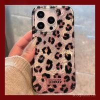 ราคา เหมาะสำหรับ iPhone 16 Pro Max/15/14 Pro Max/13 Pro Max/12 Pro Max/11/XR/XS/7 Plus/8 เคสโทรศัพท์ลายธารน้ำแข็ง แบบแข็ง สีชมพูลายเสือดาว GONV (25692095664)