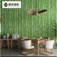 ราคา วอลเปเปอร์ลายไผ่มีใบ มีกาวในตัว ติดเองได้ (27067291158)