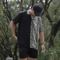 ราคา เสื้อทูโทนลายเสือดาว KEMEJA | เสื้อเชิ้ตลายผู้ชาย (25678287429)