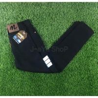 ราคา มีบริการเก็บเงินปลายทาง เอว28-34 ยีนส์ยืดขาเดฟสกินนี่ สีดำเข้มขาคาดขาว ขาดเข่า by j-eye shop (2217306623)