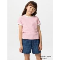 ราคา Uniqlo เสื้อยืด ผ้าลายนูน (Ribbed) ทรงมินิ คอกลม แขนสั้น ของใหม่ แท้ พร้อมส่ง (28487984922)