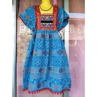 ราคา ชุดเดรสผ้าฝ้ายพิมพ์ลายโทนสีฟ้า ชุดชาวดอย ชุดชาวเขา ชุดพื้นเมือง ชุดแอ่วเหนือทรงเกาหลี (16375117468)