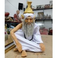 ราคา ปู่ฤาษีตาไฟนั่งชันเข่า นุ่งขาวทรงชฎา (หน้าตัก9นิ้ว สูง30ซม.)งานเรซิ่นไฟเบอร์หุ่นขี้ผึ้งสีผิวเสมือนคนใส่หนวดนุ่งห่มผ้าแบบ (10623812334)
