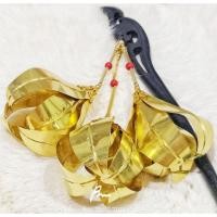 ราคา ปิ่นดอกไม้ทองเหลืองแท้100%งานแฮนเมดนำ้หนักเบา (40873130675)