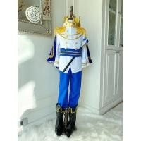 ราคา ชุดเจ้าชายรูปงามเสื้อขาวกางเกงสีน้ำเงิน ครบเซต ผ้าคลุม/มงกุฏ/คฑา/รองเท้าบูตเทียม (29058896553)