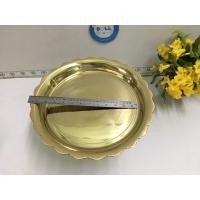 ราคา Brass byfa พานโตกหล่อใหม่ทองเหลือง ขนาด 14 นิ้ว พานทองเหลือง  พานสูงมีฐาน โตกหล่อ ทองเหลืองแท้ (4961675897)