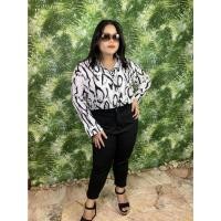 ราคา FREE SIZE(รอบอก38-46)เสื้อเชิ้ตคนอ้วน ชุดทำงานสาวอวบ โอเวอร์ไซส์-QINYMSTORE (14449081965)