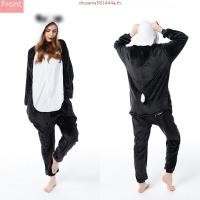 ราคา ฤดูหนาวใหม่ผู้หญิงผู้ชาย Unisex ผู้ใหญ่น่ารักการ์ตูนโครงกระดูกไดโนเสาร์ Spideman Onesies สัตว์ชุดนอน (50501138792)