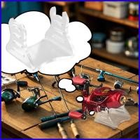 ราคา รอกตกปลายืนแสดงลื่นรอกตกปลาการจัดเก็บข้อมูลผู้ถืออะคริลิโกรธเกียร์วงเล็บหมุนล้อ ฮูเบสมี (28492726989)