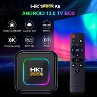 ราคา พร้อมส่ง 2024 Android TV Box HK1 RBOX K8 Smart TV box แรม4GB/64GB Rockchip ใหม่ RK3528 Android13 WIFI 6 BT5.0 (43525823381)
