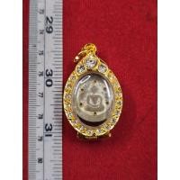 ราคา พระปางสมาธิฝังตะกรุดหลวงปู่โต๊ะวัดประดู่ฉิมพลีพระกรุของแท้ให้พร้อมกรอบทองไมครอนแท้ประดับเพชรรัสเซียพิมพ์หายาก (26491234633)