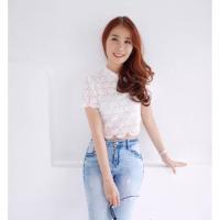 ราคา เสื้อครอปลูกไม้แขนตุ๊กตา (43171862)