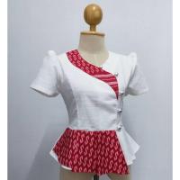 ราคา เสื้อผ้าไทยพื้นเมืองสีขาวแขนสามส่วน #เสื้อผ้าฝ้ายสีขาวนวล #เสื้อทำงานผ้าไทย #เสื้อผ้าฝ้ายสีขาวเดินเส้นเชือกกัดสีกุ้นแดง (897132280)