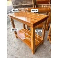 ราคา โต๊ะวางตู้ปลาไม้สัก โต๊ะไม้สักอเนกประสงค์ พร้อมส่ง (42912731788)
