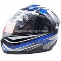 ราคา SPACE CROWN หมวกกันน๊อค FIGHTER ลาย A-14 สีขาว/น้ำเงิน (410926598)