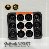 ราคา Chefmade กระทะโดนัท 12cups ไม่ติดดํา | กระทะโดนัทแบบไม่ติด 12 หลุมสีดํา | [WK9875] (40822249833)