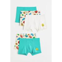 ราคา H&M(เอชแอนด์เอ็ม) กางเกงบ็อกเซอร์พิมพ์ลาย แพ็ก 5 ตัว เด็กผู้ชาย 1081545_2 (40702138383)