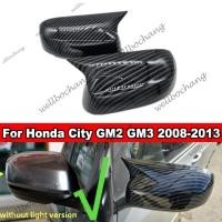 ราคา 2PCS คาร์บอนไฟเบอร์ ABS วัสดุ Horn Shape รถด้านข้าง Wing กระจกมองหลังด้านหลังกระจกฝาครอบ Trim อุปกรณ์เสริมสําหรับ Honda City GM2 GM3 2008 2009 2010 2011 2012 2013 (53700599118)