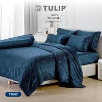 ราคา TULIP รุ่น Micro Jacquard TJ002 ชุดผ้าปูที่นอน ผ้าห่ม ผ้านวม ทอลายนูนบนเนื้อผ้า สีพื้นให้ความเรียบ หรู (20389866332)