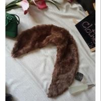 ราคา ผ้าพันคอ ขนเฟอร์เทียม สีน้ำตาล ขนฟู นุ่มค่ะ ผ้าพันคอมือ2 (2880577233)