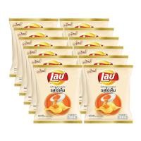 ราคา เลย์ มันฝรั่งแท้ทอดกรอบแผ่นเรียบ รสไข่เค็ม 13 ก. แพ็ค 12 (7878266833)