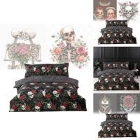 ราคา ชุดเครื่องนอนลายการ์ตูนและหัวกะโหลก ออกแบบมาเพื่อใช้ในห้องนอนธีมฮาโลวีน (43475899839)