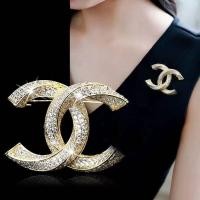 ราคา เข็มกลัดสไตล์ชาแนล ประดับเพชรและPearl อุปกรณ์เสริมแฟชันสำหรับทานาบาตะ (41070282079)