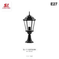 ราคา SL LIGHTING | Post Light โคมไฟหัวเสา รูปแบบทรงศาลาไทย สำหรับติดตั้งภายนอก รุ่น SL-11-5020S/BK ขั้วE27 (2790627479)