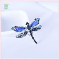 ราคา [สี] Blue Crystal Vintage Dragonfly เข็มกลัดคุณภาพสูงแฟชั่นแมลงเข็มกลัด Pins TH (57851303792)
