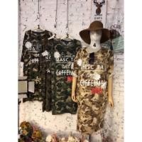 ราคา เดรสลายทหาร (Size สาวอวบ) (9875039259)