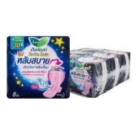 ราคา ลอรีเอะ ผ้าอนามัย มีปีก 30ซม. สำหรับกลางคืน 8ชิ้น (6ห่อ) (26385054611)
