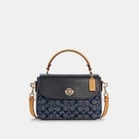ราคา Coach C4921 Marlie Top Handle Satchel In Signature Chambray กระเป๋าสะพายข้าง