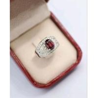 ราคา แหวนพลอยโกเมน แหวนพลอยแท้สีแดงก่ำ (23753557251)