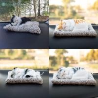 ราคา เครื่องประดับรถยนต์ ตุ๊กตาแมวนอนหลับจำลองน่ารัก ตกแต่งรถยนต์ ตุ๊กตาลูกแมวน่ารัก ของเล่นของขวัญเด็ก อุปกรณ์ตกแต่งรถยนต์ TH (53651259305)