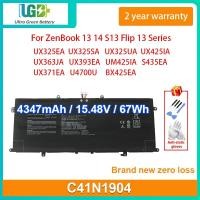ราคา Original C41N1904แบตเตอรี่แล็ปท็อปสำหรับ Asus ZenBook UX325EA UX325SA UX325UA UX425IA UX363JA UX393EA UM425IA S435EA UX3 (23025366977)