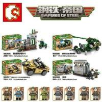 ราคา ส่งฟรีEMSไม่ต้องใช้โค้ด SEMBO 101205-8 ชุดทหาร 4 กล่อง Empires Of Steel (เลโก้จีน ทหาร รถถัง รถหุ้มเกราะ ปืนใหญ่) (2270451430)