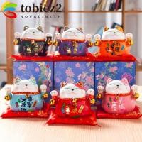 ราคา โทบิเอมิ ฟอร์จูนแมวกระปุกออมสิน,เบลล์สไตล์แมวเงินธนาคาร,เครื่องประดับที่ทันสมัยน่ารักเซรามิกลูกแมวรูปปั้นเปิด (57150550993)