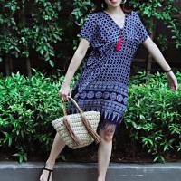 ราคา Minidress มินิเดรส กระโปรงเขียนเทียน กระโปรงผ้าฝ้าย ผ้าฝ้าย100% (8260186617)