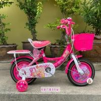ราคา ❤️มีแผ่นครอบล้อ❤️ จักรยานเด็ก 12นิ้ว เจ้าหญิง Ella Princess สีชมพู สวย รถจักรยานเด็ก จักรยานเจ้าหญิง (21078566757)