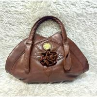 ราคา กระเป๋าหนังแท้100%สีน้ำตาลทรงถือแบรนด์ PERIDOT(รหัส โชค154) (26916628068)