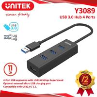ราคา USB HUB 3.0 4 PORT UNITEK Y3089 USB HUB UNITEK 4 PORT การรับประกันเดิม (26442349823)