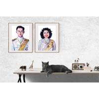 ราคา PRO-K001 ภาพวาดในหลวง ร 9 ทรงราชาภิเษกสมรส (ภาพเดี่ยว) (18332429522)