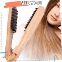 ราคา นิยูยูยู หวีหนีบผมตรงแปรงคู่ หวีหนีบรูปตัววีมืออาชีพ แปรงหวีผมผู้หญิง เครื่องมือหนีบผมตรงแบบคงที่ หวีทําผม (26584665749)