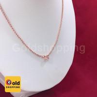 ราคา สร้อยคอเกลียว สีนาก ทองไมครอน ทองหุ้ม ทองชุบ ทองปลอม เทียบเท่าน้ำหนัก 1 สลึง ความยาว 18 นิ้ว (6735494310)