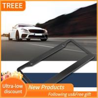 ราคา treee ที่ใส่กรอบป้ายทะเบียนสแตนเลสเรียบแข็งแรงอัพเกรดสำหรับรถยนต์ส่วนใหญ่ (57551206036)