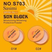 ราคา แป้งพัฟกันแดด sunblock sasimi (1114689379)